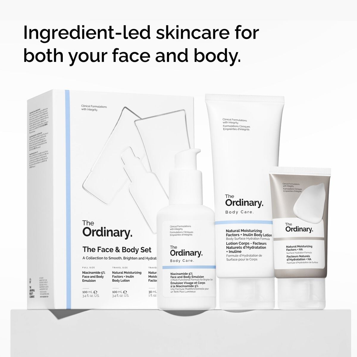 Face and Body Smoothing, Brightening & Hydration Set
