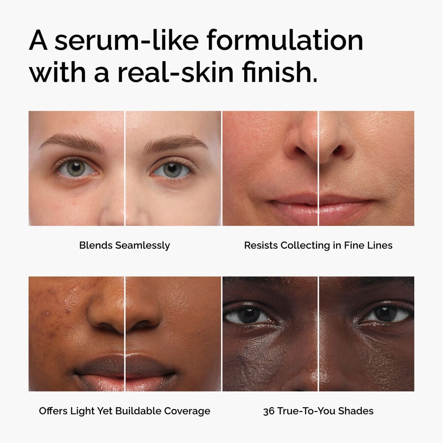 Light Serum Foundation with a Natural Finish
